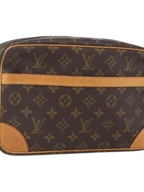 LOUIS VUITTON Monogram Compiegne 28 Clutch Bag M51845 LV Auth 165422A